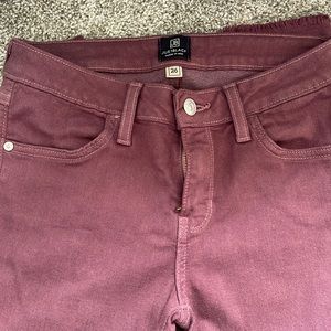 Maroon size 26 Just Black jeans